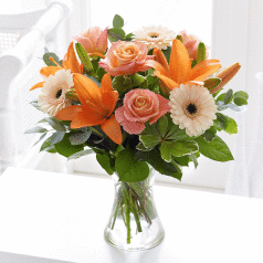 Peach Summer Vase